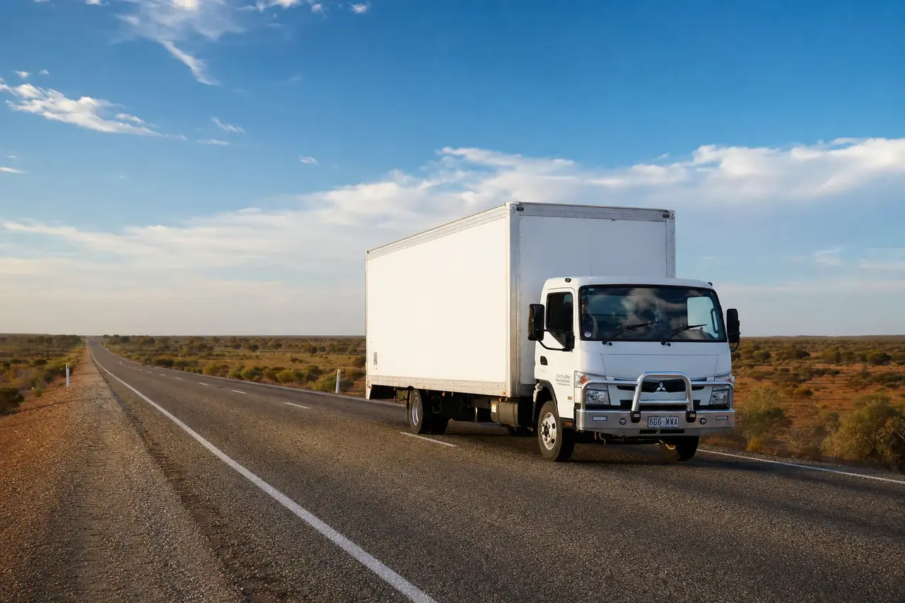 Perth removalists securing a part load on a truck for an interstate backload