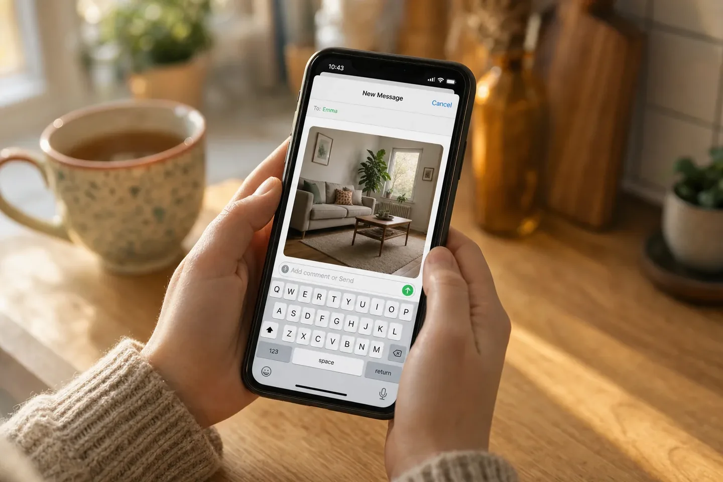 Sending photos of furniture for a same-day removal quote